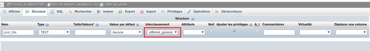 Mise à jour wp_posts - post_title