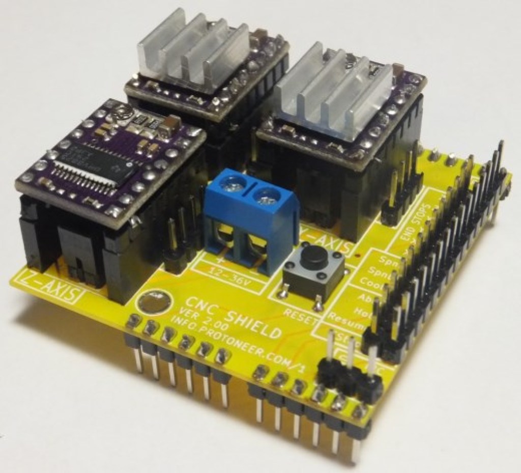 Arduino CNC Shield – 100% GRBL Compatable | Protoneer.co.nz