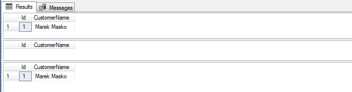 mock a table in another DB - resultset 03