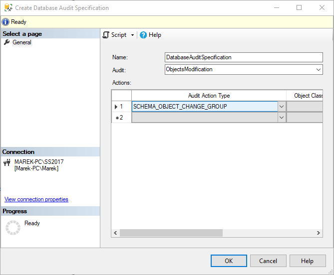 5 ways to track Database Schema changes – Part 5 – SQL Server Audit ...