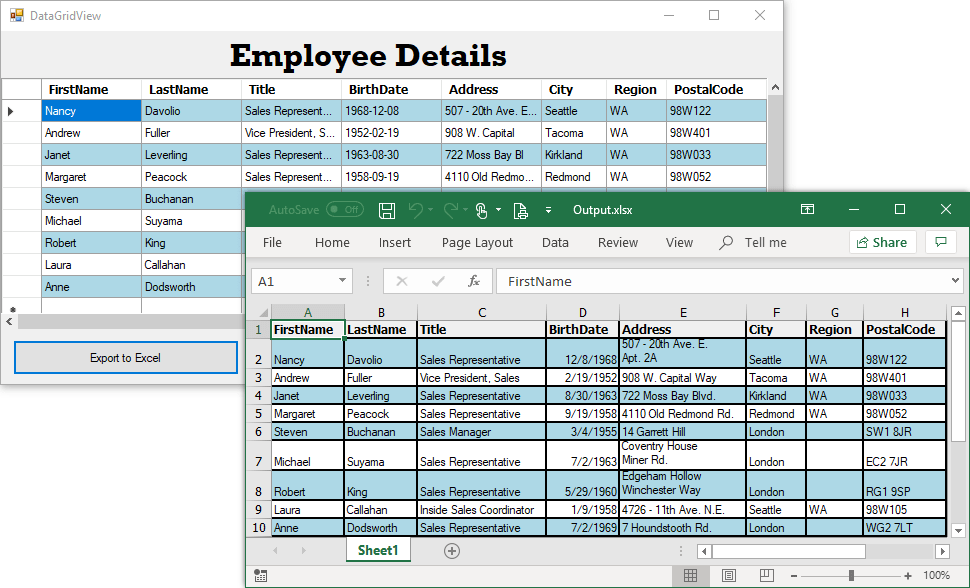 6 easy ways to export data to excel in c syncfusion blogs