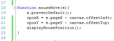 image showing canvas mouseMove function