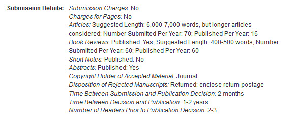 Submission Guidelines for the Journal of European Studies