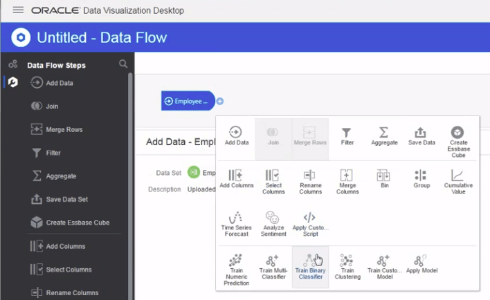 oracle data visualization machine learning