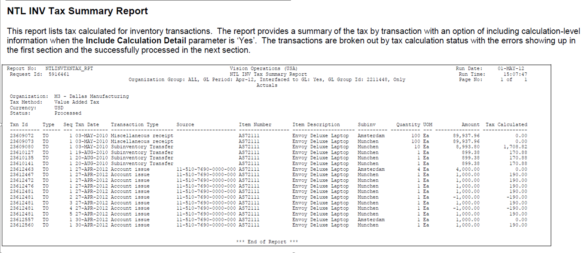 Use Tax on Oracle EBS Inventory Transactions Perficient Blogs