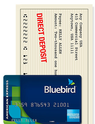 Credit cards allow for a greater degree of financial flexibility than debit cards, and can be a useful tool to build your credit history. Bluebird Direct Deposit Time - American Express Bluebird Card Help