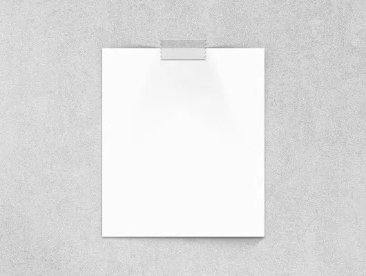 Vector white sheet of paper. Blank Paper Poster Mockup Vector Psd Blugraphic