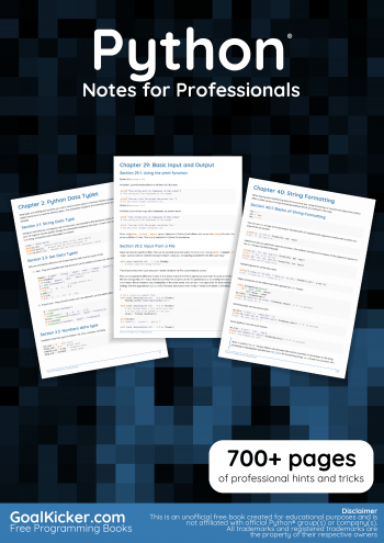 Surface mounting device packages (smd packages): Python® Notes for Professionals book