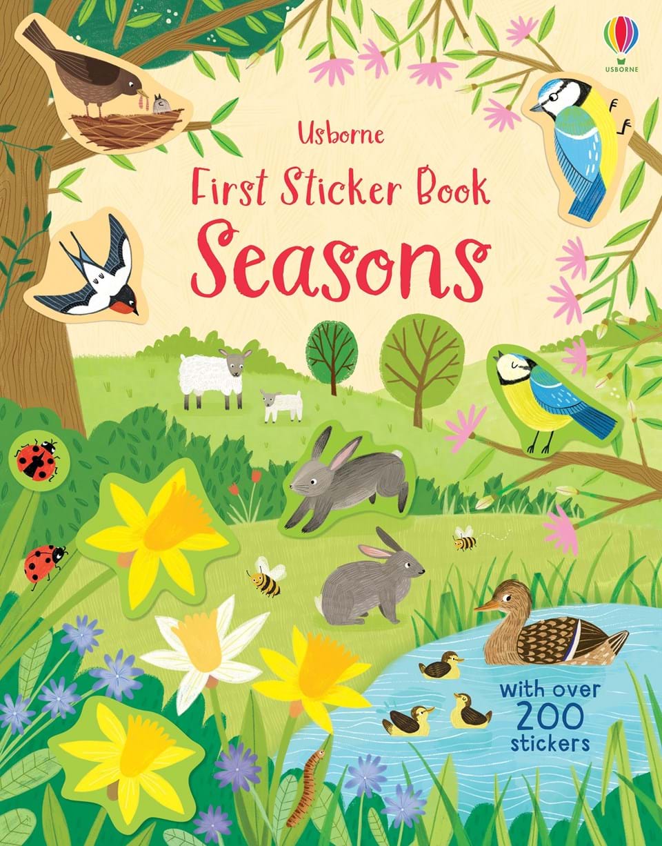 First Sticker Book Seasons Usborne Carti Cu Stickere Booktree