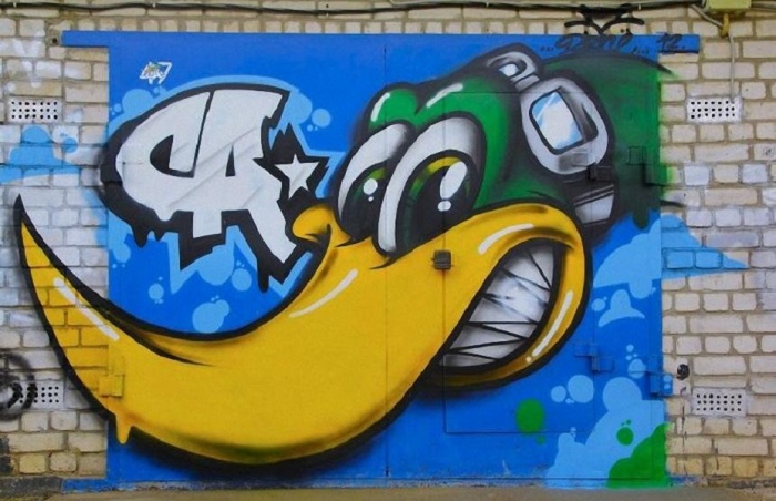 что можно нарисовать на стене гаража