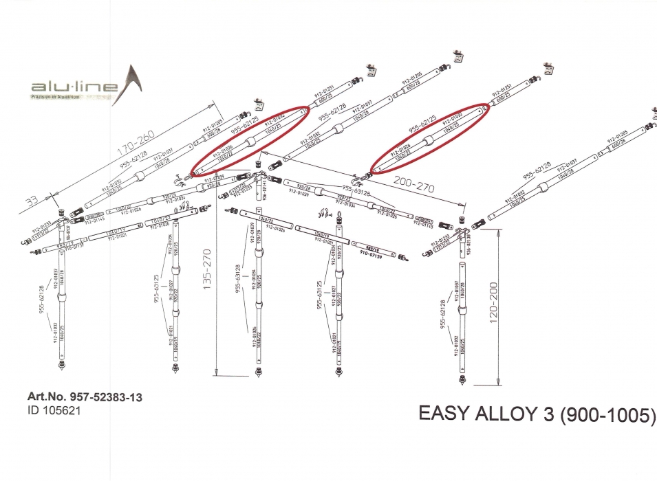 If you would like to purchase a bradcot awning but are unsure of the size you. 25mm Easy Alloy 2 Part Pole Section. | Bradcot Awnings