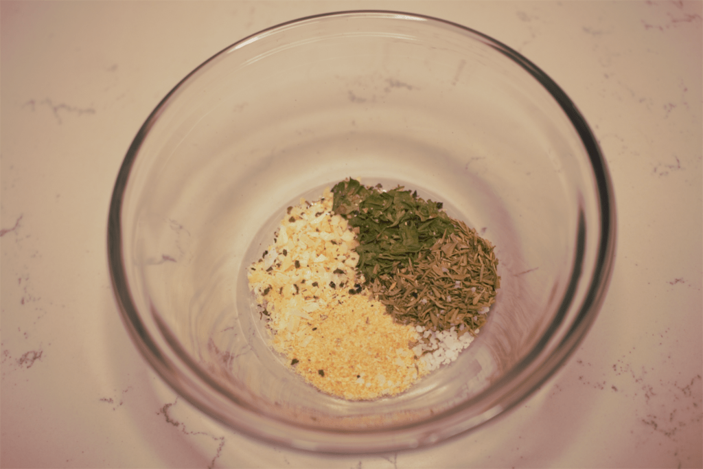 Small prep bowl with various spices