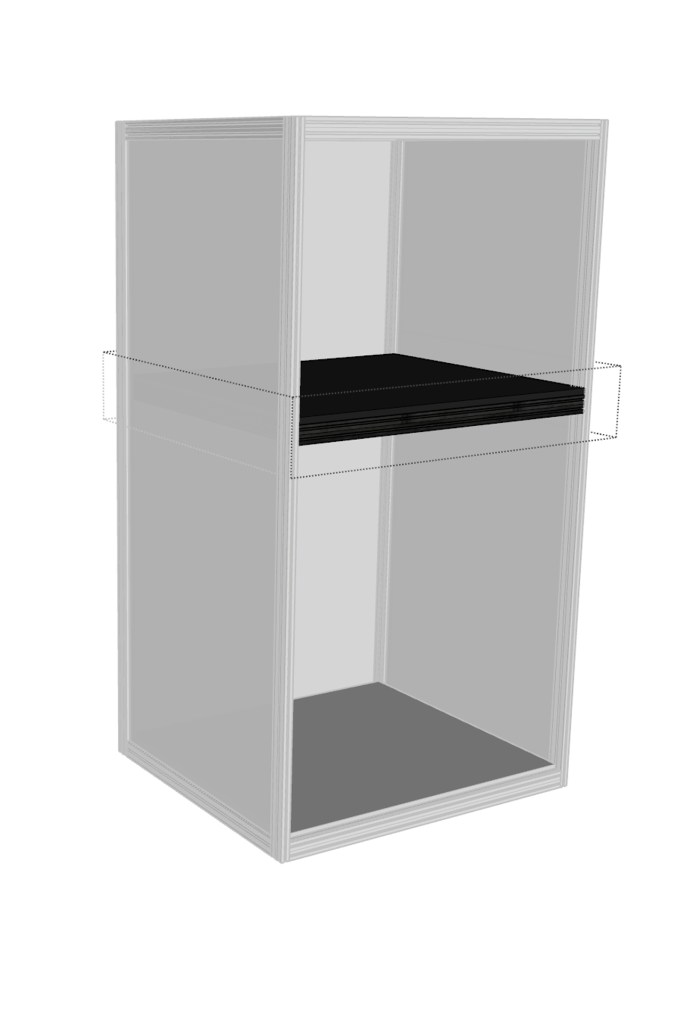 DF120 DISPLAY CUBE – L120 D60 H65 CM(L47.2” D23.6″ H25.6″) | BRICKCASE