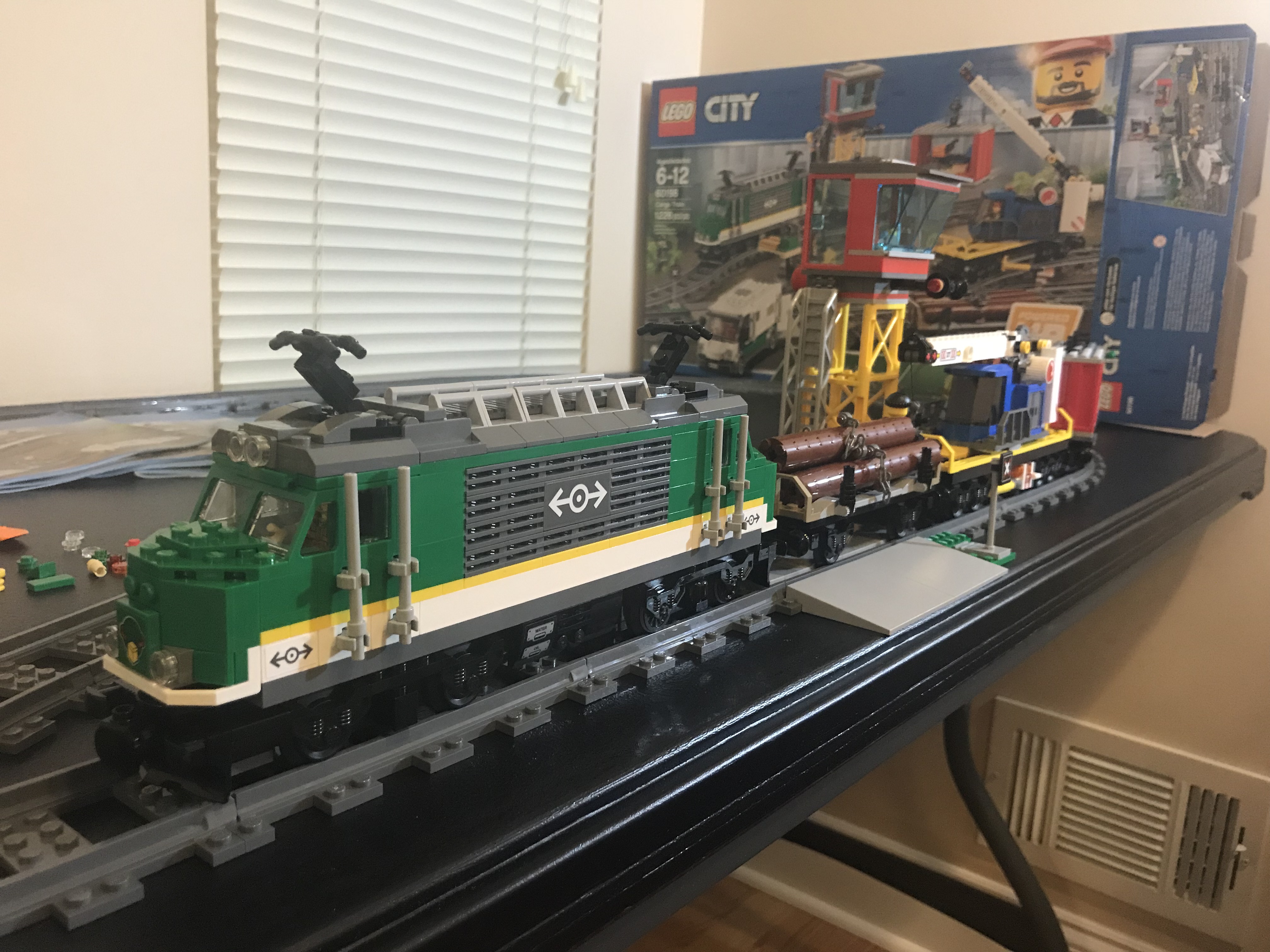 lego white train