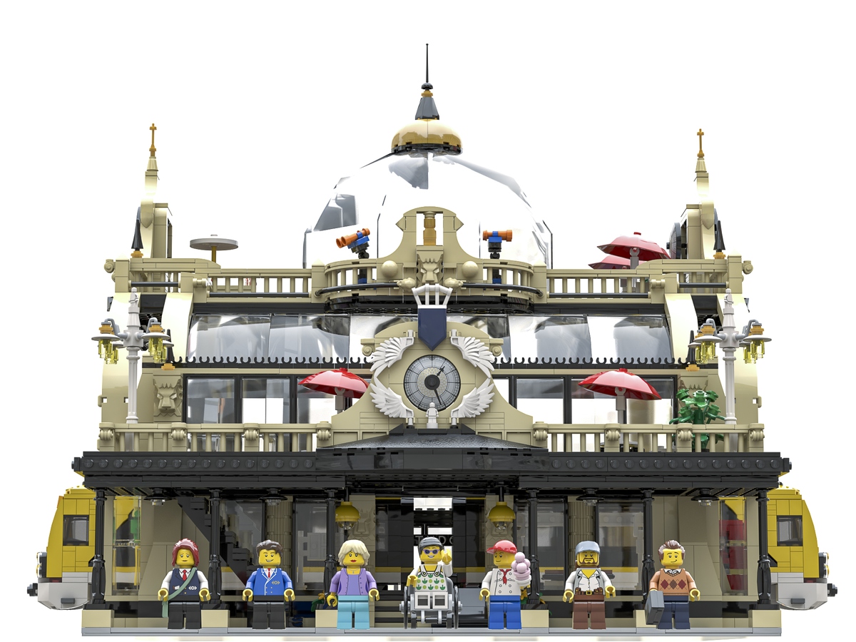 LEGO Ideas The Train Station Studgate Gets 10K Support