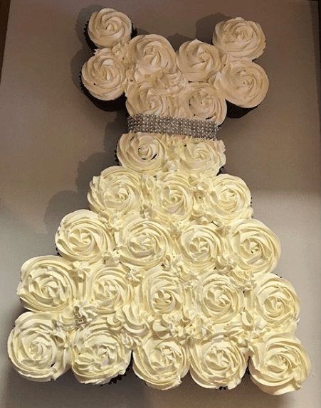 Photo by femina photo & design. Bridal Shower Cupcake Dress And Cupcake Ring Styles Bridal Shower 101