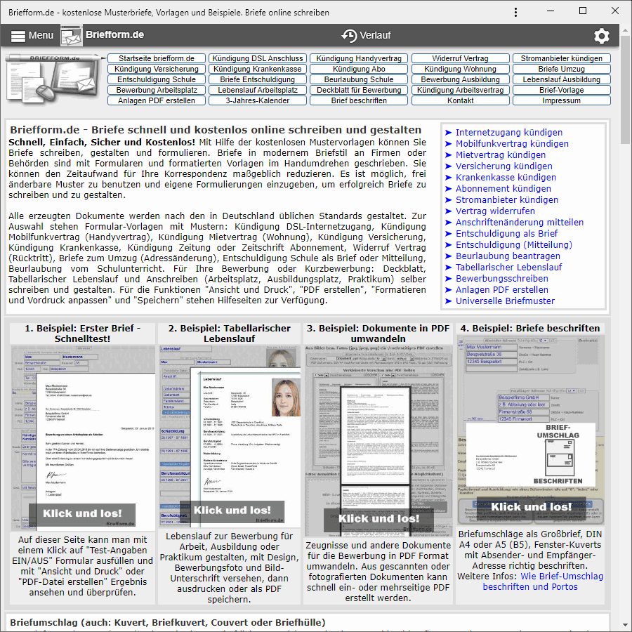 Центр захисту прав споживачів німеччини підтримує біженців з україни інформацією, яку ви можете знайти тут українською. Kostenlose Musterbriefe Vorlagen Und Beispiele Briefe Online Schreiben