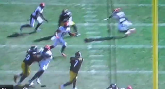 Some said stick a fork in steelers quarterback ben roethlisberger; Steelers Fans Are Calling For Team To Bench Ben Roethlisberger After He Throws Terrible Interception Directly Into Bengals Defender S Hands Brobible