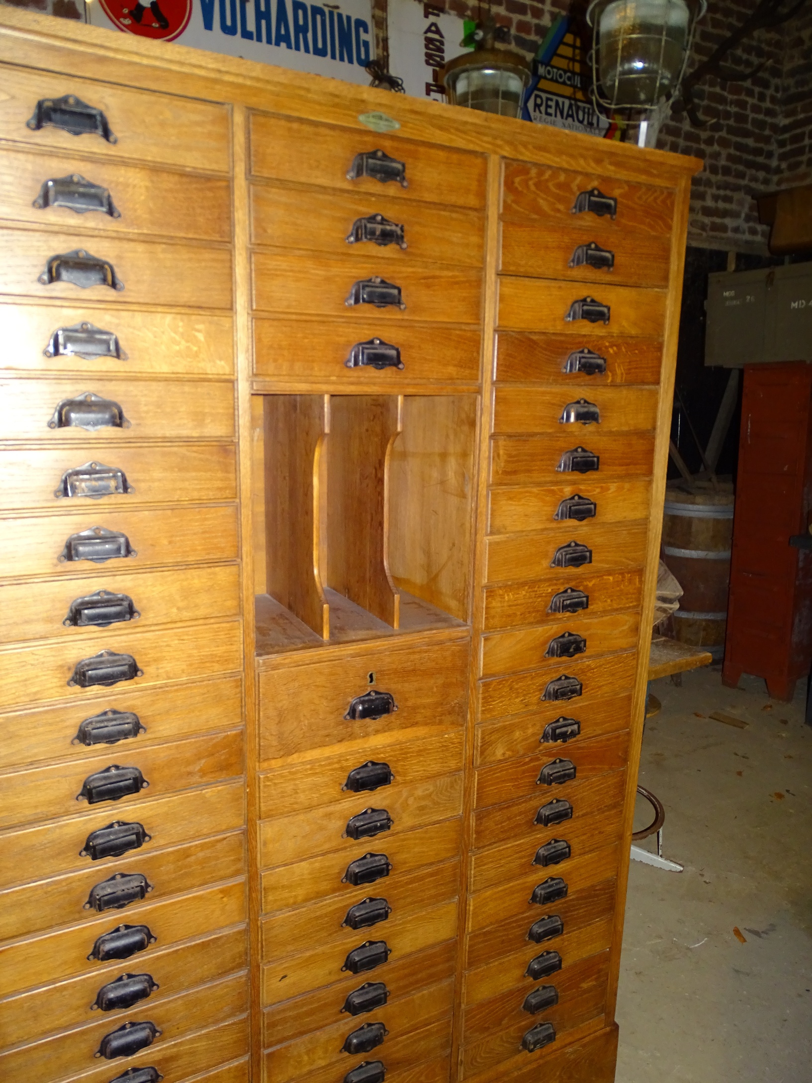 Antieke Eikenhouten Archiefkast Kast Ladekast Kast Met Lades Brocante De Vreemde Eend