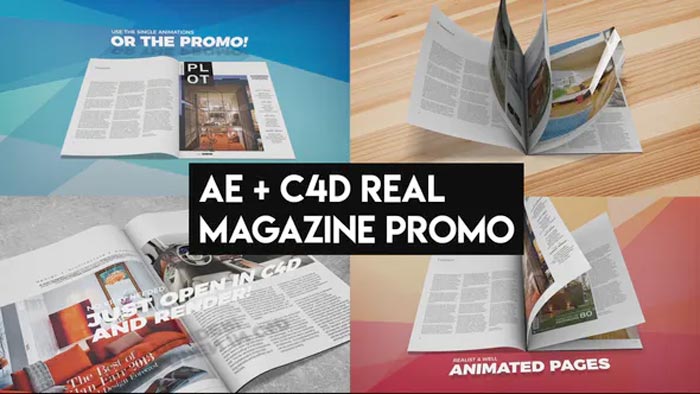 After effects template by eda015: 50 Video Mockups To Promote Your Magazine
