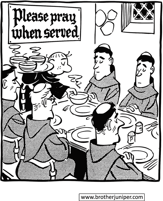 Brother Juniper Cartoon by Fr. Justin ‘Fred’ McCarthy