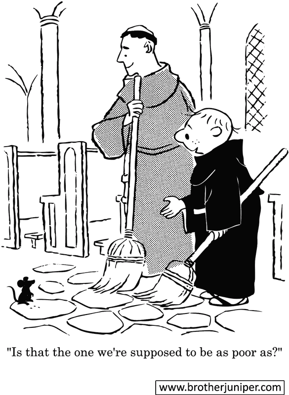 Brother Juniper Cartoon by Fr. Justin ‘Fred’ McCarthy