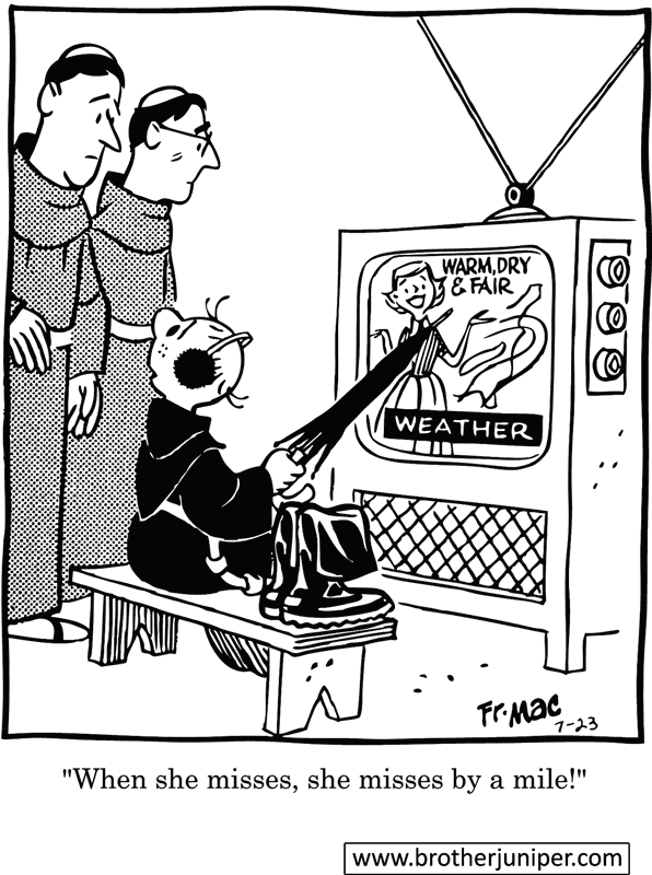 Brother Juniper Cartoon by Fr. Justin ‘Fred’ McCarthy