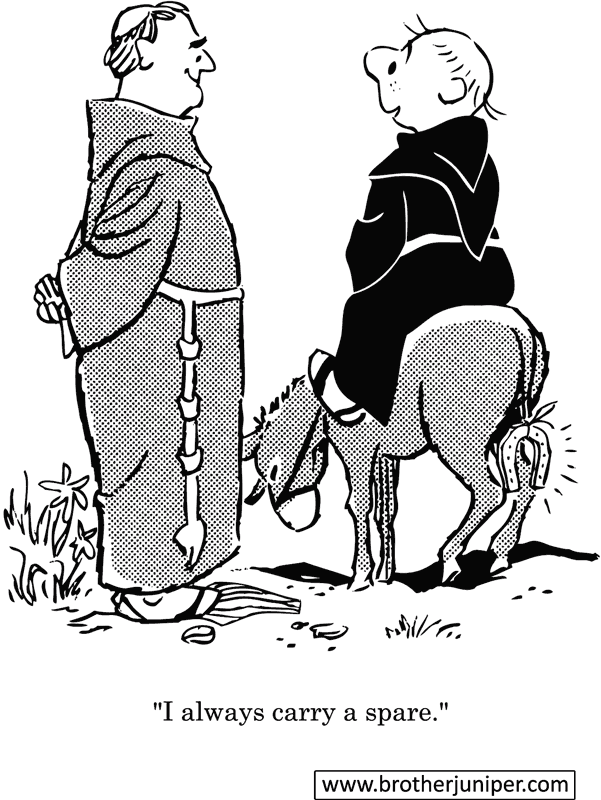 Brother Juniper Cartoon by Fr. Justin ‘Fred’ McCarthy