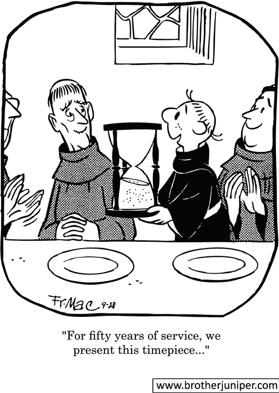 Brother Juniper Cartoon by Fr. Justin ‘Fred’ McCarthy
