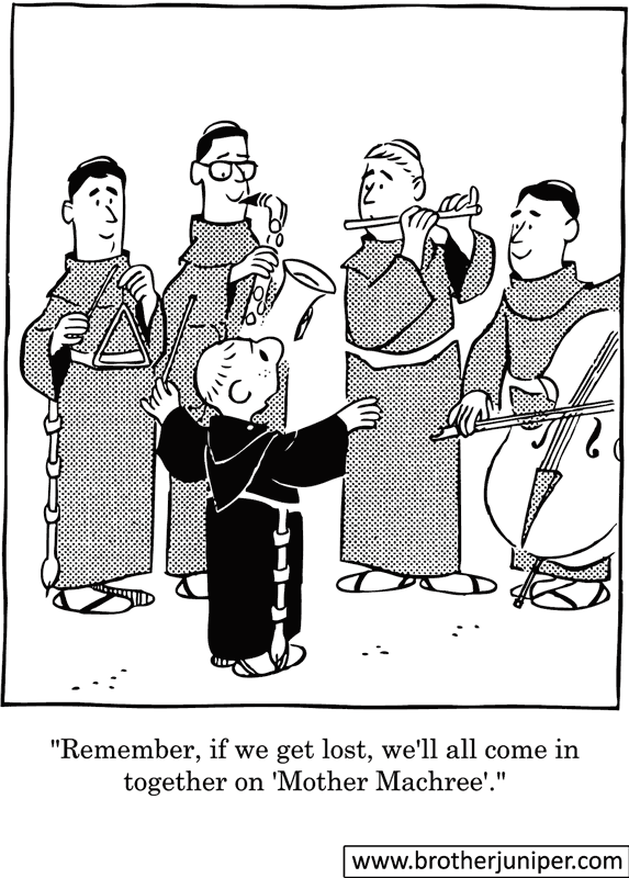 Brother Juniper Cartoon by Fr. Justin ‘Fred’ McCarthy