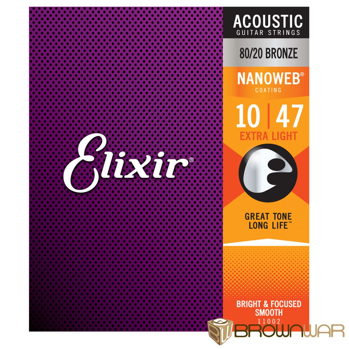 Cuerdas Elixir - Guitarra Acústica Nanoweb - 10-47 - 110002