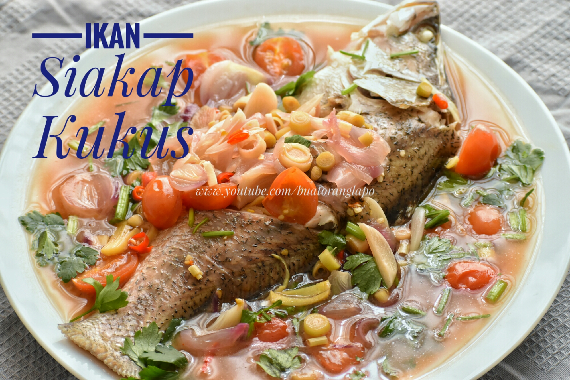 Ikan Siakap Stim mudah dan sedap - Buat Orang Lapo Ikan Siakap Stim mudah dan sedap - Buat Orang Lapo