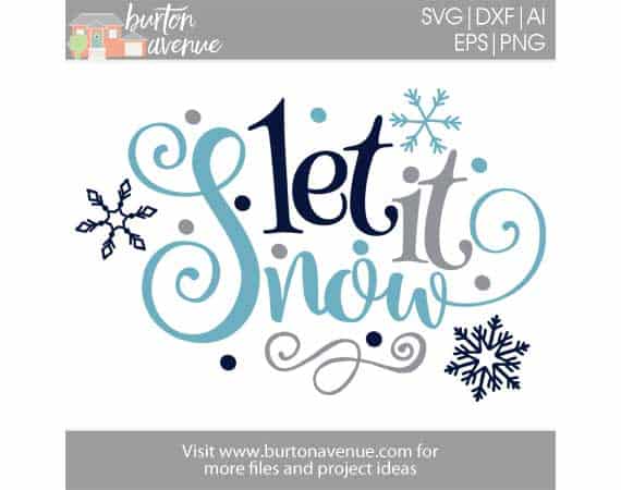 Great for cricut design space, silhouette cameo, clipart, scrapbooking and crafting projects. Winter Svg Dxf Christmas Svg Let It Snow Svg Cut Files Download Cricut Silhouette Files Png Eps Print Prints Art Collectibles Jan Takayama Com