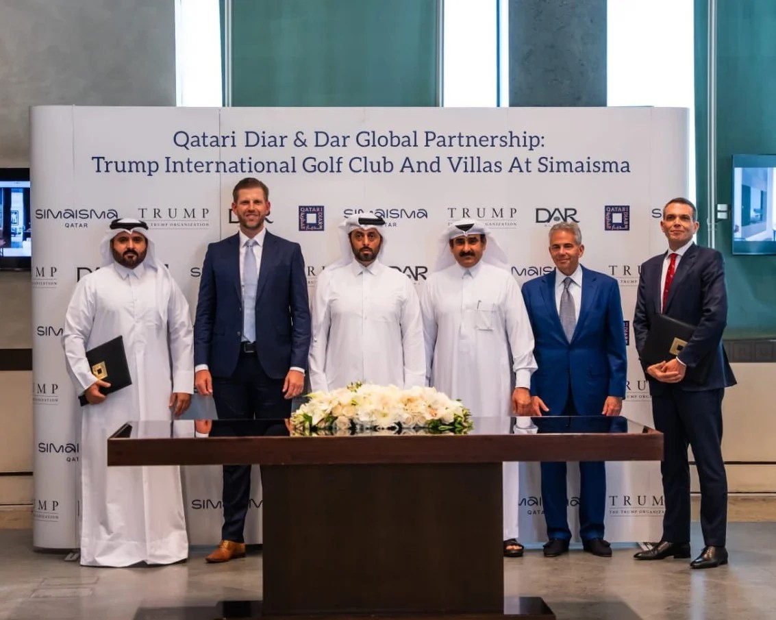 الديار القطرية تبرم شراكة استراتيجية مع &ldquo;دار جلوبال&rdquo; لتطوير &ldquo;نادي ترامب الدولي للجولف&rdquo; ومشروع &ldquo;فلل ترامب&rdquo; في سميسمة