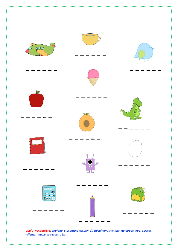 105 free indefinite article worksheets