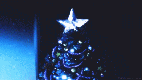 The idea for this tree my girlfriend and i got about one month beforechristmas after watching some interesting videos about lamps out of paper tubes. Christmas Tree Gif Christmas Tree Anime Discover Share Gifs