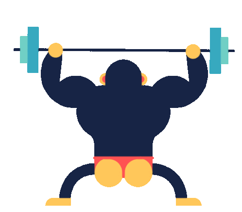 Gorilla Workout Sticker Gorilla Workout Fart Discover Share Gifs