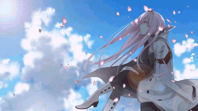 Darling in the franxx gifs get the best gif on giphy. Zero Two Gif Zero Two Discover Share Gifs