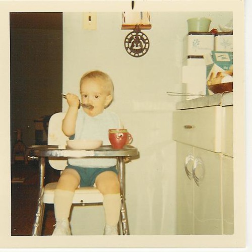 Fad diets never work, and let's face it: 1970 Dave Baby Eating in Highchair | Dave Schappell | Flickr