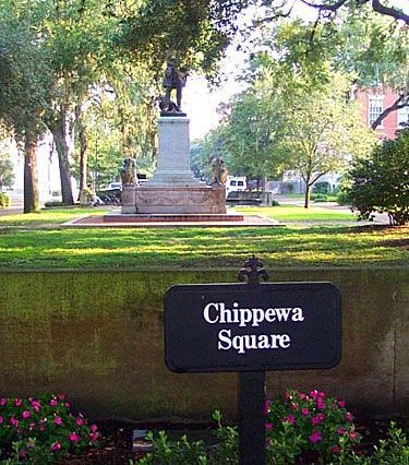 Forrest gump made chippewa square famous with its bench scenes, where forrest waited for the bus. Chippewa Square in Savannah, GA | Backdrop for the famous