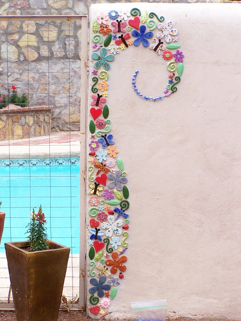 Taking on the project yourself can save you from paying an expensive. Backyard Project - Mosaic Wall | You can follow my work in