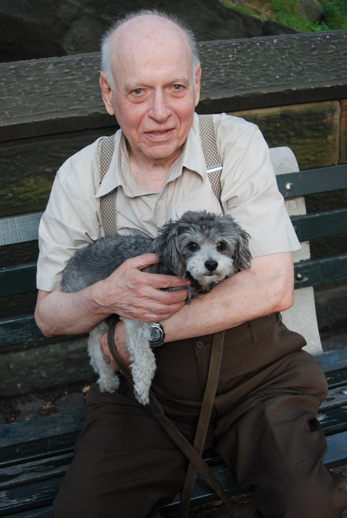 This program helps professionals who work with chil. Cute old man (Albert L Barondes) and his dog. He offered t