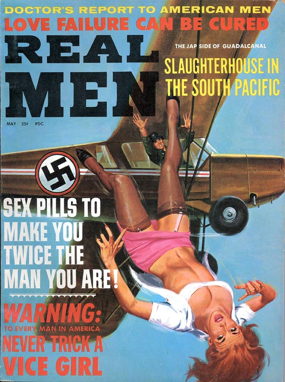 This relatively new technology has disrupted the medic. REAL MEN, May 1965. Cover painting by Vic Prezio | You can