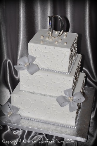 Diamond and pearls cake amazing wedding cakes, white wedding cakes, amazing cakes, cupcakes. Diamond and Pearls Wedding Cake | This sweet classic is coveâ¦ | Flickr