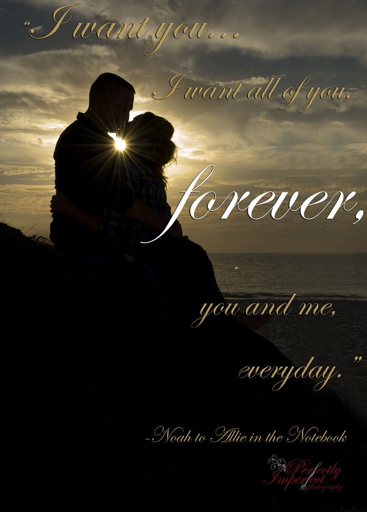 Like i said, i will love you. "I want you...I want all of you, forever, you and me, ever ...