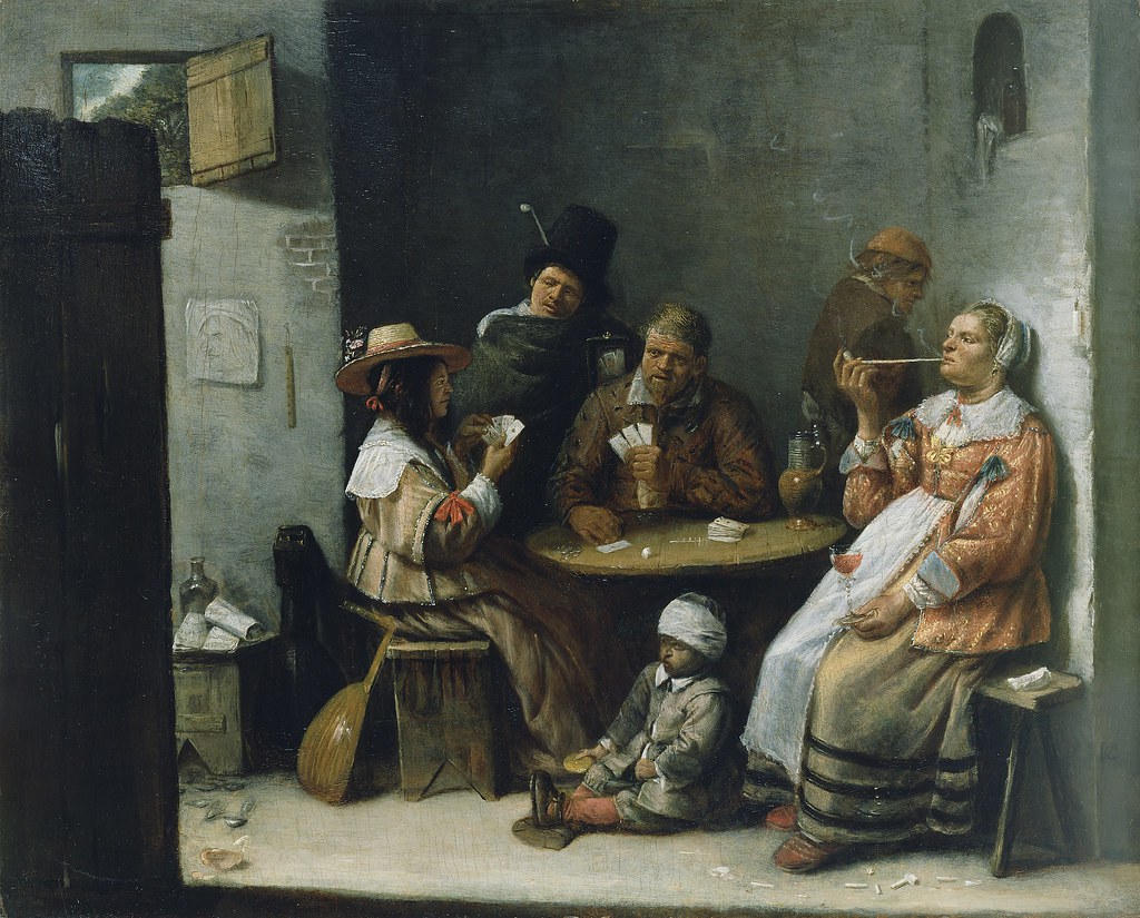 Green card (also known as a permanent resident card) does that. Josse van Craesbeeck - The Card Players c.1645 | In seventâ¦ | Flickr
