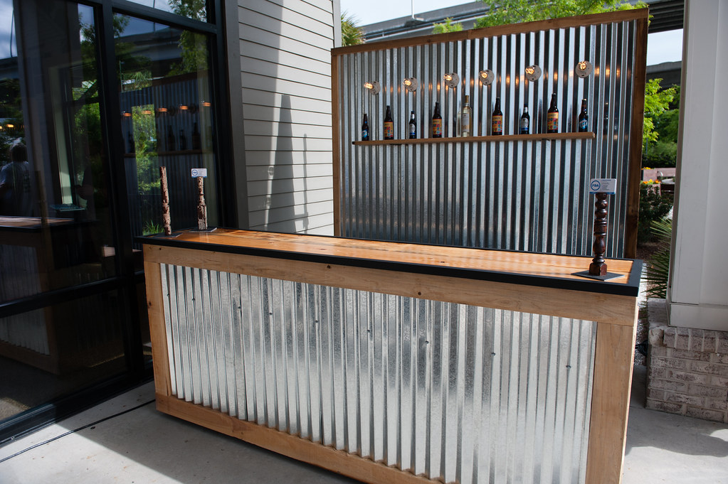 Whether you're cooking for your family or hosting a larg. Corrugated Metal Bar (Large) and Corrugated Metal Backdrop