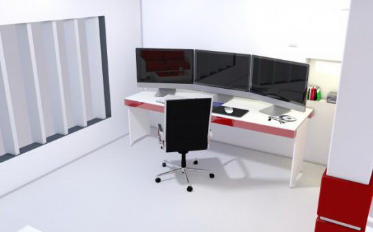 Computer Work Station 3d Model Free C4d Models