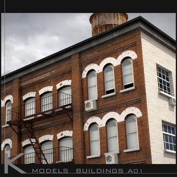 Building Exterior Collection Set 3d Model Free C4d Models