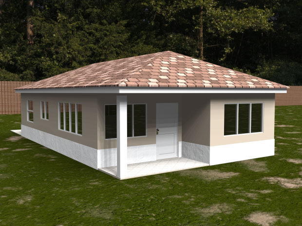 Low Poly Private House 3d Model Free C4d Models